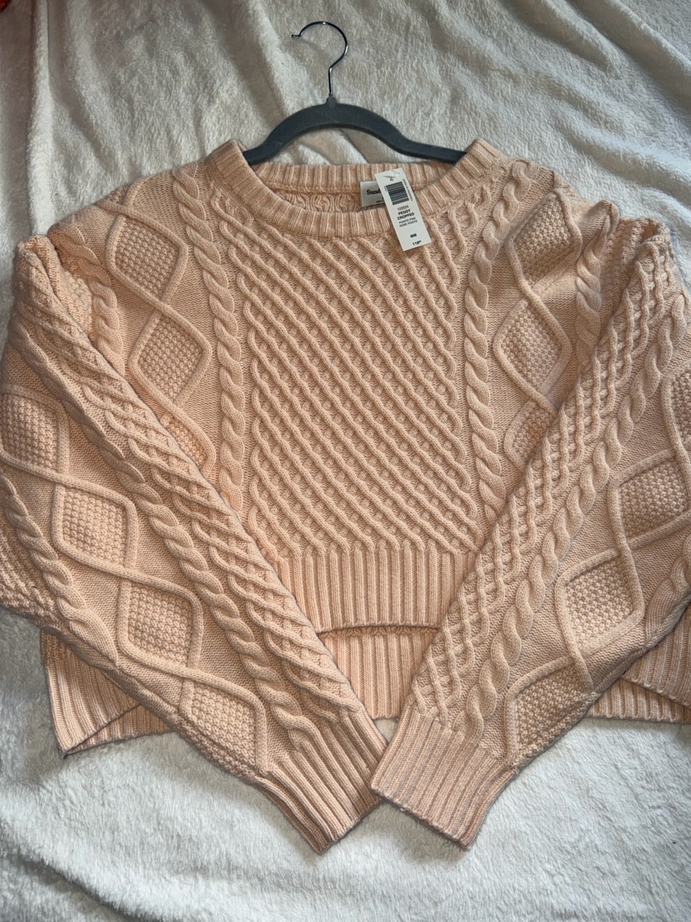 New with tags- Aritzia cropped peggy sweater size medium